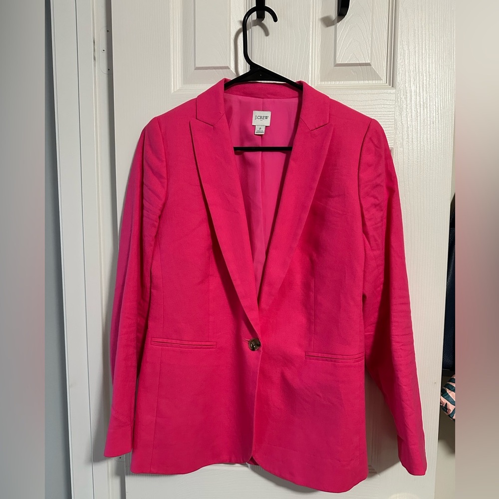 J. Crew Women's Vibrant Fuchsia Blazer